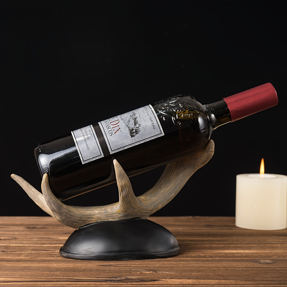 1 Pieza, Soporte Para Vino Tinto Con Cuernos De Estilo Europeo, Soporte Decoración Para Vino