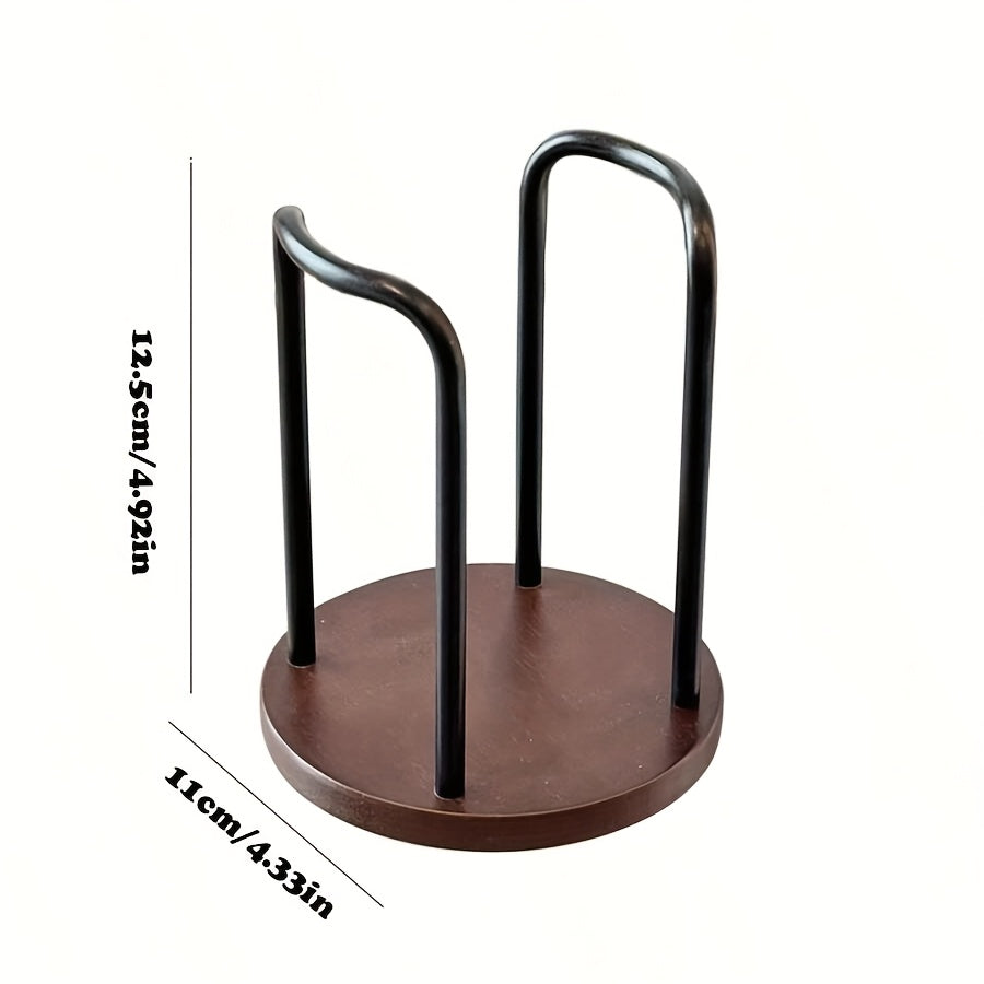 1 pieza, soporte de taza de madera elegante - Organizador de escritorio de estilo moderno con múltiples compartimentos, diseño elegante para tazas de café y té, perfecto para decoración del hogar o la oficina, tazas para decoración del hogar