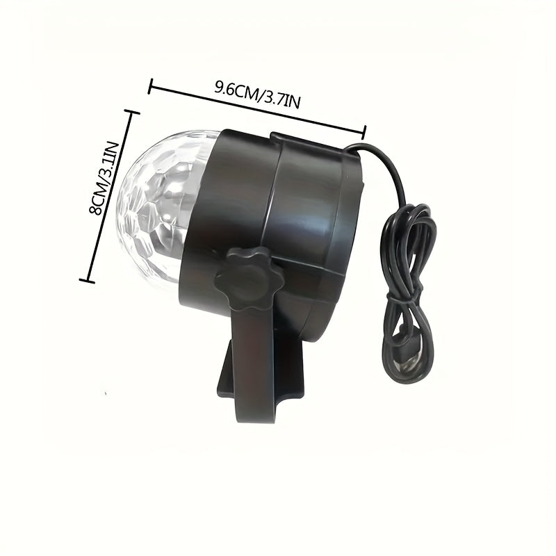 Luces de discoteca DJ, luz para fiestas, estroboscopio giratorio RGB, decoración ambiental con cambio de colores, alimentado por USB, ideal para bodas, clubes, Halloween, Navidad y cumpleaños, iluminación para eventos - mejor opción para decoraciones nav