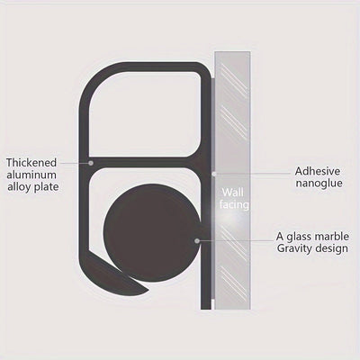 Sujetador de recibos de pared de aleación de aluminio - Organizador multiranura para cocina de restaurante, porta tickets de metal duradero con diseño ahorrador de espacio, fácil instalación para servicio de alimentos y uso comercial, acabado metálico el