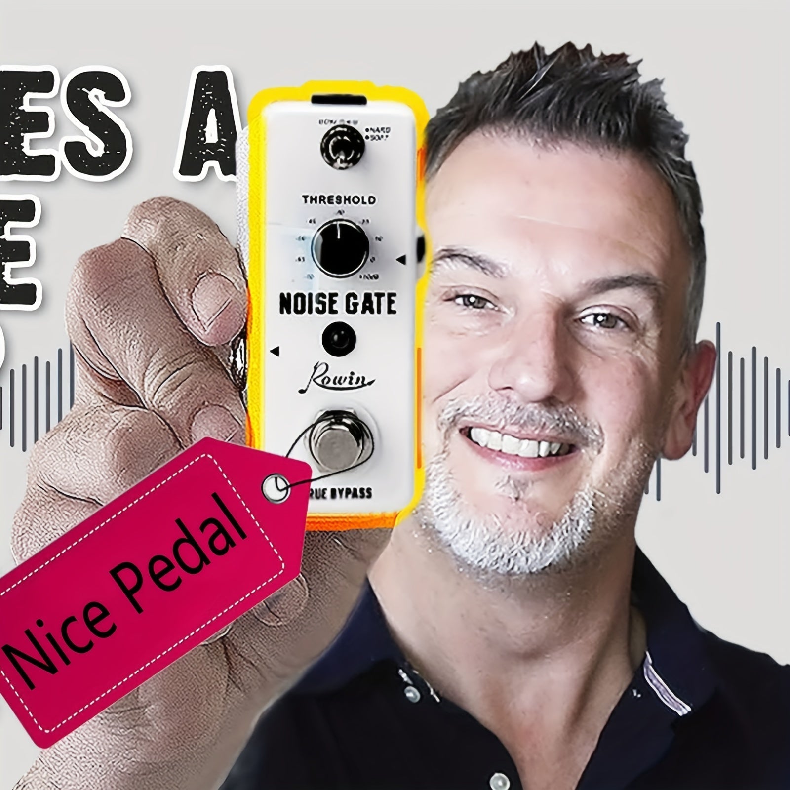 Pedal supresor de ruido para guitarra - Alimentación por USB, control analógico, construcción de hierro, colores mixtos, bypass verdadero, para efectos de guitarra eléctrica