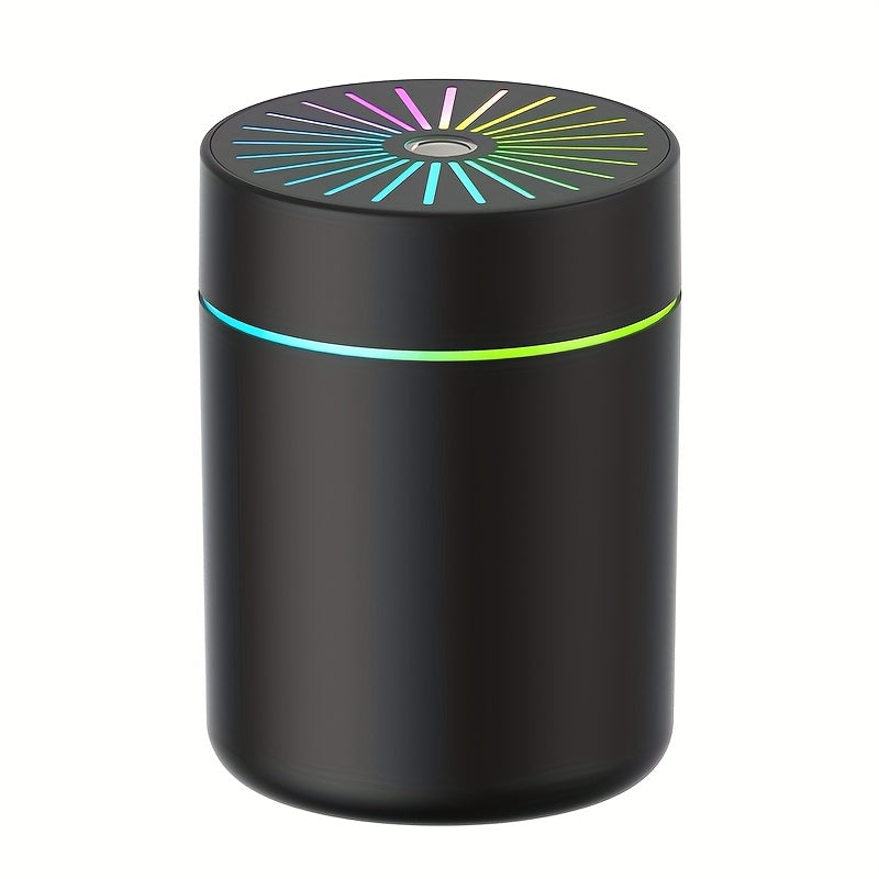 1 ud. Nuevo Humidificador de Moda con Difusor de Aromas Colorido y Bruma Hidratante Nano, Volumen Alto de Niebla y Funcionamiento Silencioso, Apto para Coche, Dormitorio, Oficina, Alimentado por USB, 180ml