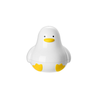 Cocedor de Huevos en Microondas con Forma de Pato para 4 Huevos - Vaporera de Plástico con Diseño de Pato Amarillo, Apto para Microondas, Sin Necesidad de Pilas, Delicia Compacta para el Desayuno en Casa