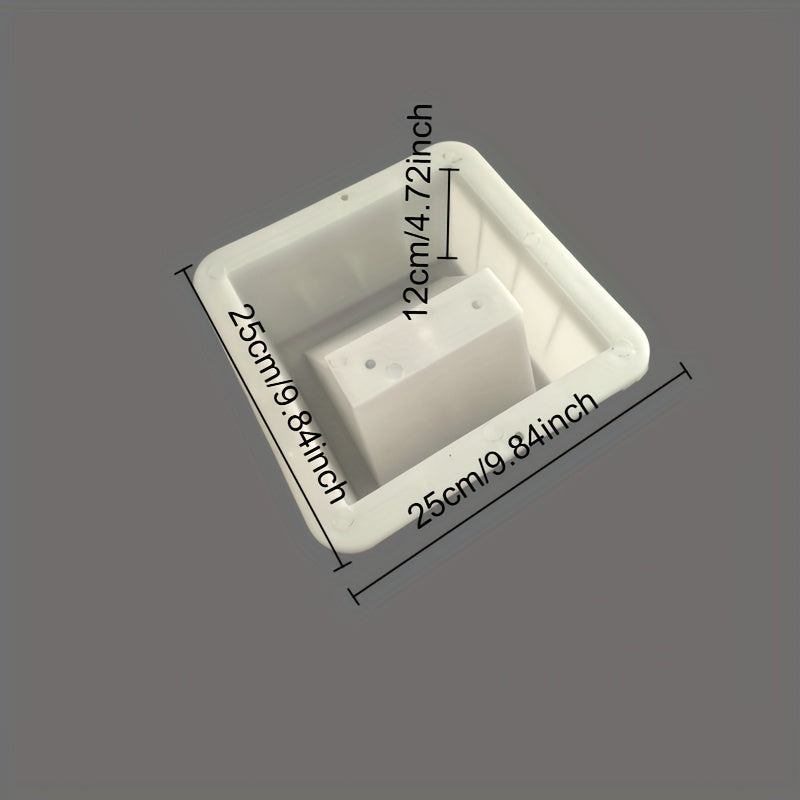 Molde resistente de 12 cm de grosor para cemento, compatible con formas de ladrillo hueco arquitectónico y flores con diseño de agujeros inclinados, molde reutilizable para construcción, ideal para proyectos DIY en el hogar, jardín, patio o decoración de
