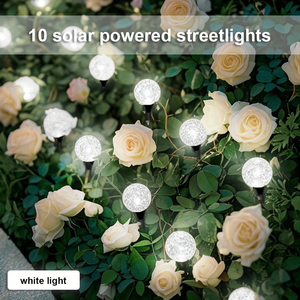 Luz solar decorativa para jardín, esfera de burbujas, luz de diente de león, iluminación ambiental para patio, sensor de carga solar, luz multicolor ajustable para césped