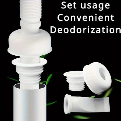 Tapa de drenaje de silicona para lavadoras, a prueba de insectos y olores, ajustable para tuberías de PVC de 40-50 mm, ideal para protección contra desbordes en cocina y baño