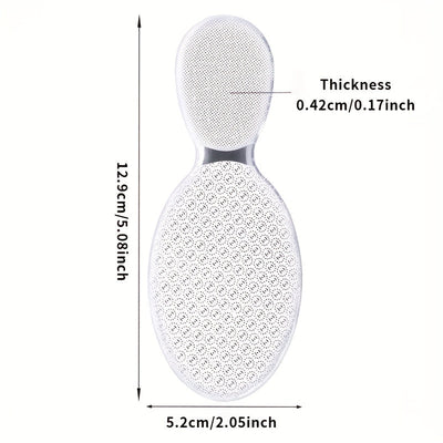 Lima de vidrio nano de doble cara - Herramienta profesional para pedicura, elimina piel muerta y callos, reutilizable y lavable para talones agrietados, pies suaves rápidamente en casa, cuidado de pies | Exfoliación suave | Acabado brillante, esenciales
