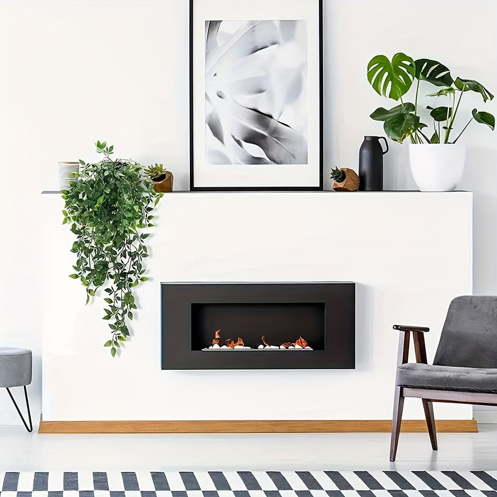 2 piezas de plantas simuladas, plantas verdes colgantes tipo mandala, ideales para decorar el baño, la sala de estar y el hogar, así como para bodas y cumpleaños, decoración para el jardín, escritorio y estantería, decoración interior y exterior para pri