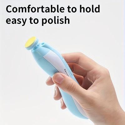 Kit de Cortaúñas Eléctrico 6 en 1 para Adolescentes, Rosa y Azul - Incluye Luz LED, 6 Alisadores y Lima, Seguro y Fácil de Usar desde Jóvenes hasta Adultos - Ideal para Manicura y Pedicura, Accesorios para Uñas