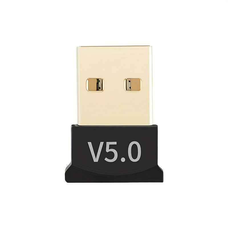 Adaptador inalámbrico USB 5.0 para computadoras de escritorio y portátiles, transmisor de audio para auriculares inalámbricos, adaptador USB inalámbrico sin necesidad de controlador para 5.0/5.1/5.3, receptor y transmisor de audio inalámbrico 5.0 para Wi