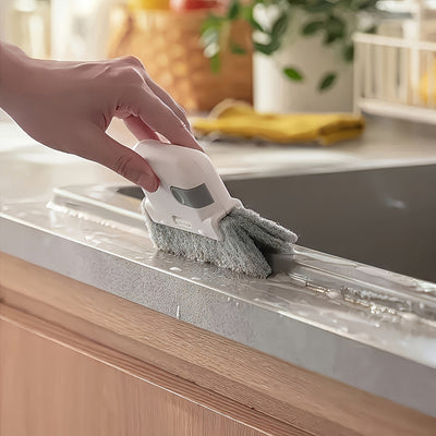 Escobilla Mágica para Limpieza de Huecos - Cepillo Multifuncional Portátil, Ideal para Marcos de Ventanas, Puertas Corredizas y Ranuras en Diversos Lugares. Recolector de Polvo Reutilizable para el Hogar