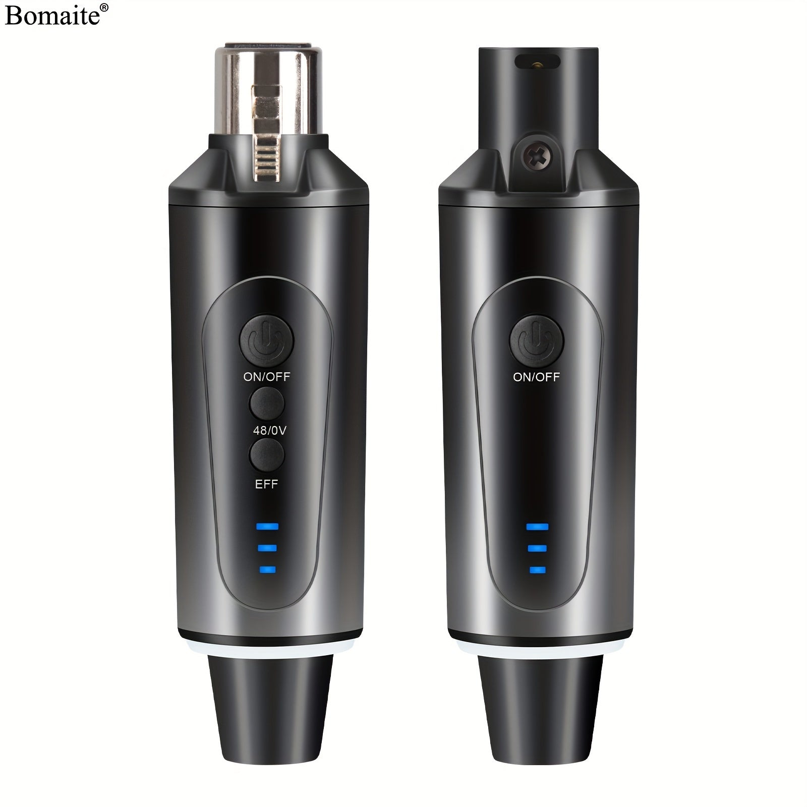 Sistema inalámbrico de transmisor y receptor de micrófono Bomaite XLR, carga USB, potencia máxima de 5W, mezclador de audio portátil tipo C para micrófonos dinámicos y de condensador, sistemas de PA - sin cargador incluido