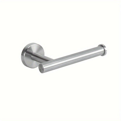 1 Soporte Para Rollo De Papel Higiénico, Estante De Almacenamiento De Pañuelos Para Baño, Contenedor Dispensador De Pañuelos Montado En La Pared, Soporte Para Pañuelos De Acero Inoxidable A Prueba De Herrumbre, Accesorios De Baño