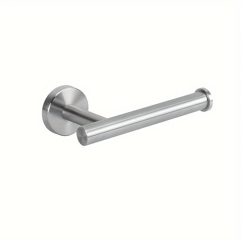 1 Soporte Para Rollo De Papel Higiénico, Estante De Almacenamiento De Pañuelos Para Baño, Contenedor Dispensador De Pañuelos Montado En La Pared, Soporte Para Pañuelos De Acero Inoxidable A Prueba De Herrumbre, Accesorios De Baño