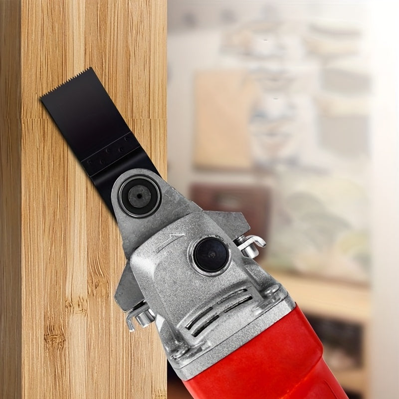 Cabeza convertidora metálica para amoladora angular a cortadora oscilante de alta frecuencia - Sin necesidad de batería, construcción duradera, ideal para tareas de corte de precisión, accesorios para herramientas eléctricas | Acabado metálico elegante |