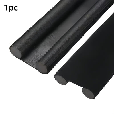 Juego de burletes ajustables para puertas - Parada de puerta de plástico con acabado mate, insonorización y barrera contra insectos, diseño fácil de instalar sin adhesivo para uso en el hogar y la oficina