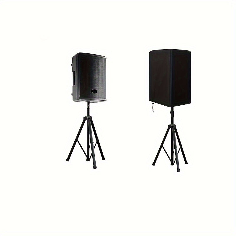 Funda para parlantes resistente para todo clima - Impermeable, antipolvo y resistente al sol, de poliéster para uso en interiores/exteriores, negra, compatible con parlantes con soportes, funda para parlantes de interior | Protección versátil para parlan