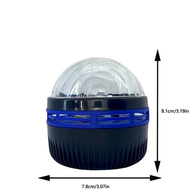 1 pieza de luz de proyección giratoria Aurora, luz nocturna de ambiente para dormitorio, regalo de Halloween y Navidad, lámpara de atmósfera disco alimentada por USB