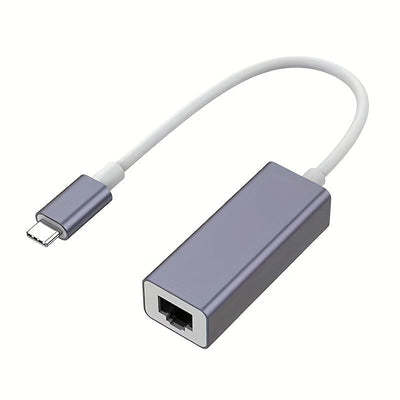 Adaptador de red USB C Lan de 1000Mbps Tipo-C a Ethernet RJ45 Compatible con OS WIN RJ45 a USB C, Adaptador de red Ethernet LAN de 100Mbps Tipo-C para MacBook Pro/Air, IPad Pro, Dell XPS, Surface Laptop, Mac para OS WIN