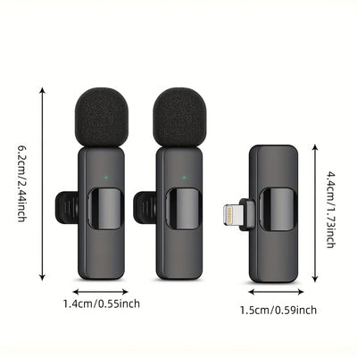 Micrófono de solapa inalámbrico Beekinn - Recargable USB-C, 2.4GHz, plug and play, para iPhone, iPad, Android, grabación de audio y video, transmisión en vivo, entrevistas