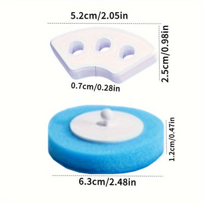 1 Juego de Accesorios para Cepillo de Inodoro Desechable, Eliminación Potente de Manchas + Fragancia Duradera, Cabezal de Cepillo de Baño Descartable, Suministros para el Cuarto de Baño