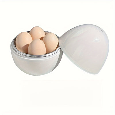 Vaporizador de Huevos - Cocedor para Huevos Duros y Revueltos, Electrodoméstico sin Microondas, Sin Necesidad de Electricidad, Cocción Rápida para Desayuno, Almuerzo o Cena - Ideal para Hogar, Oficina o Residencia Universitaria - Diseño Fácil de Limpiar,