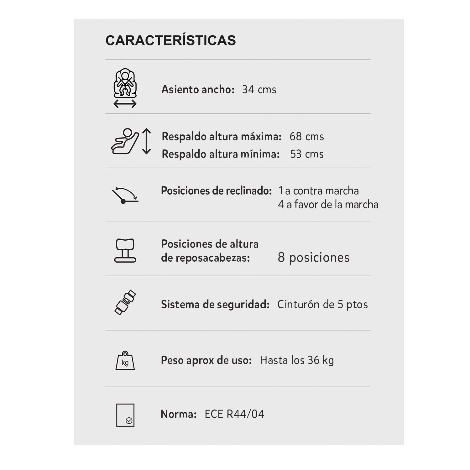 SILLA CARRO BEBÉ EOS 360° GRIS PREMIUM BABY