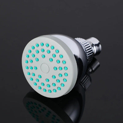 1pc Cabezal de ducha clásico de mano, plástico ABS, rociador redondo ahorrador de agua, ajuste universal para baño SPA, sauna, hotel, no requiere electricidad, montaje mini-extensión