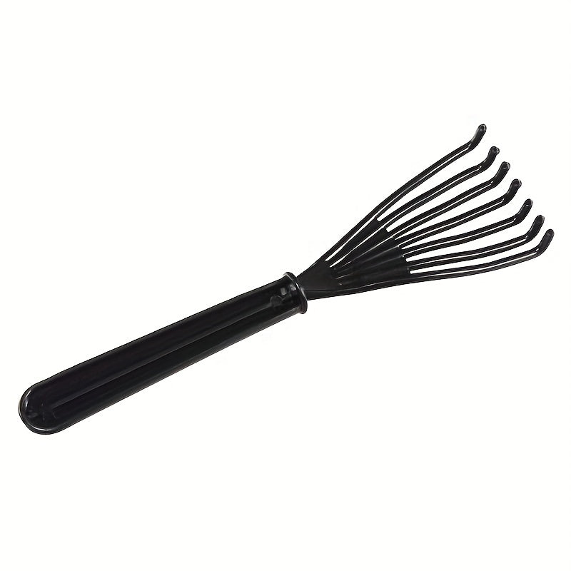1 pza Herramienta limpiadora de cepillo para cabello, rastrillo para limpiarla suciedad en el cepillo para cabello, con mango de plástico, para el salón y el hogar