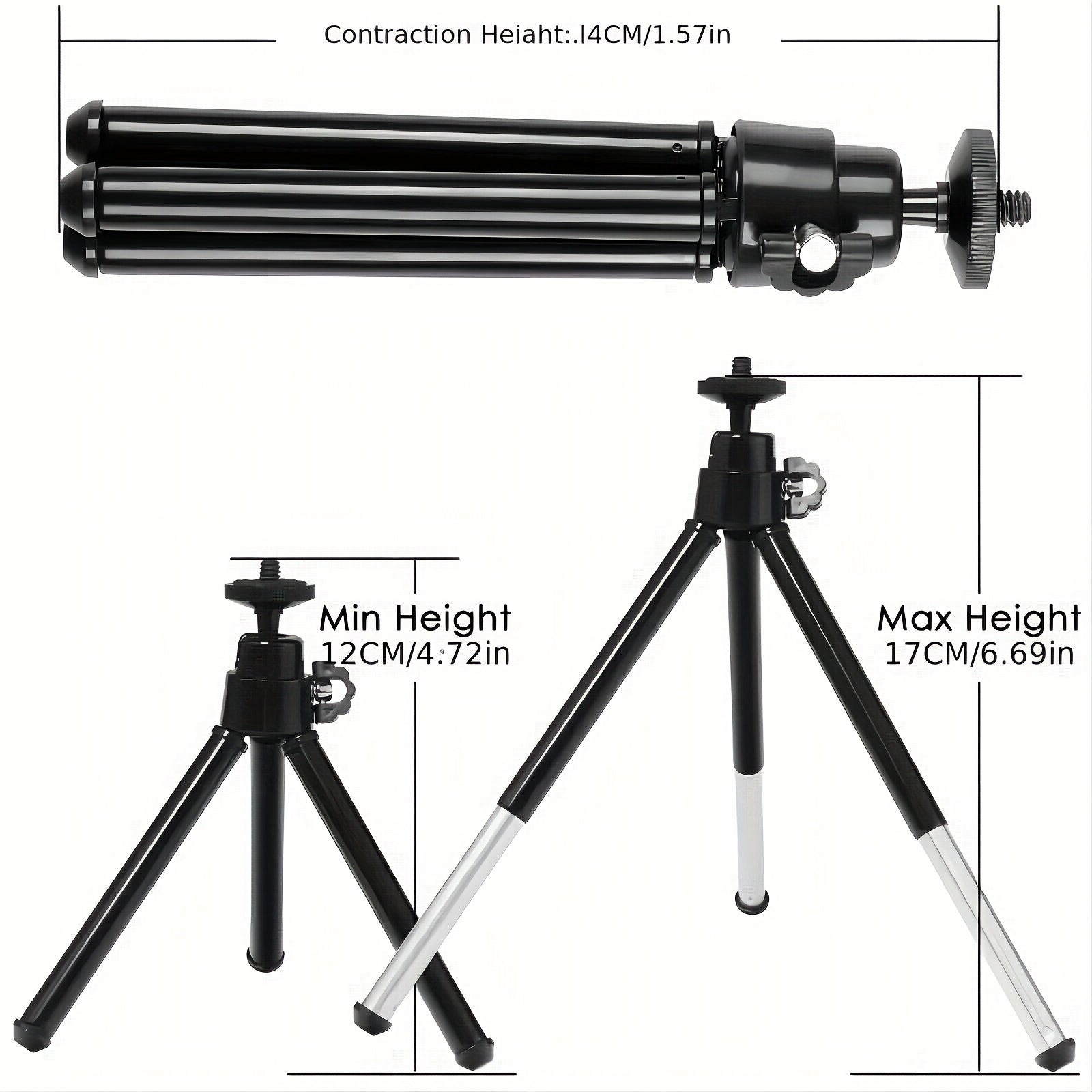 1 Paquete De Luz De Relleno De 6 Pulgadas Con Soporte De Trípode Telescópico De Dos Secciones, Lámpara De Relleno De Panel De Video LED Para Foto De Cámara, Iluminación Para Transmisión En Vivo, Estudio Fotográfico, Maquillaje, Reunión, Selfie, Fotografí