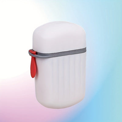 1pc Mini caja de jabón portátil, doble sellado, sin fragancia, otros materiales plásticos, diseño con drenaje, ideal para viajes y uso en casa