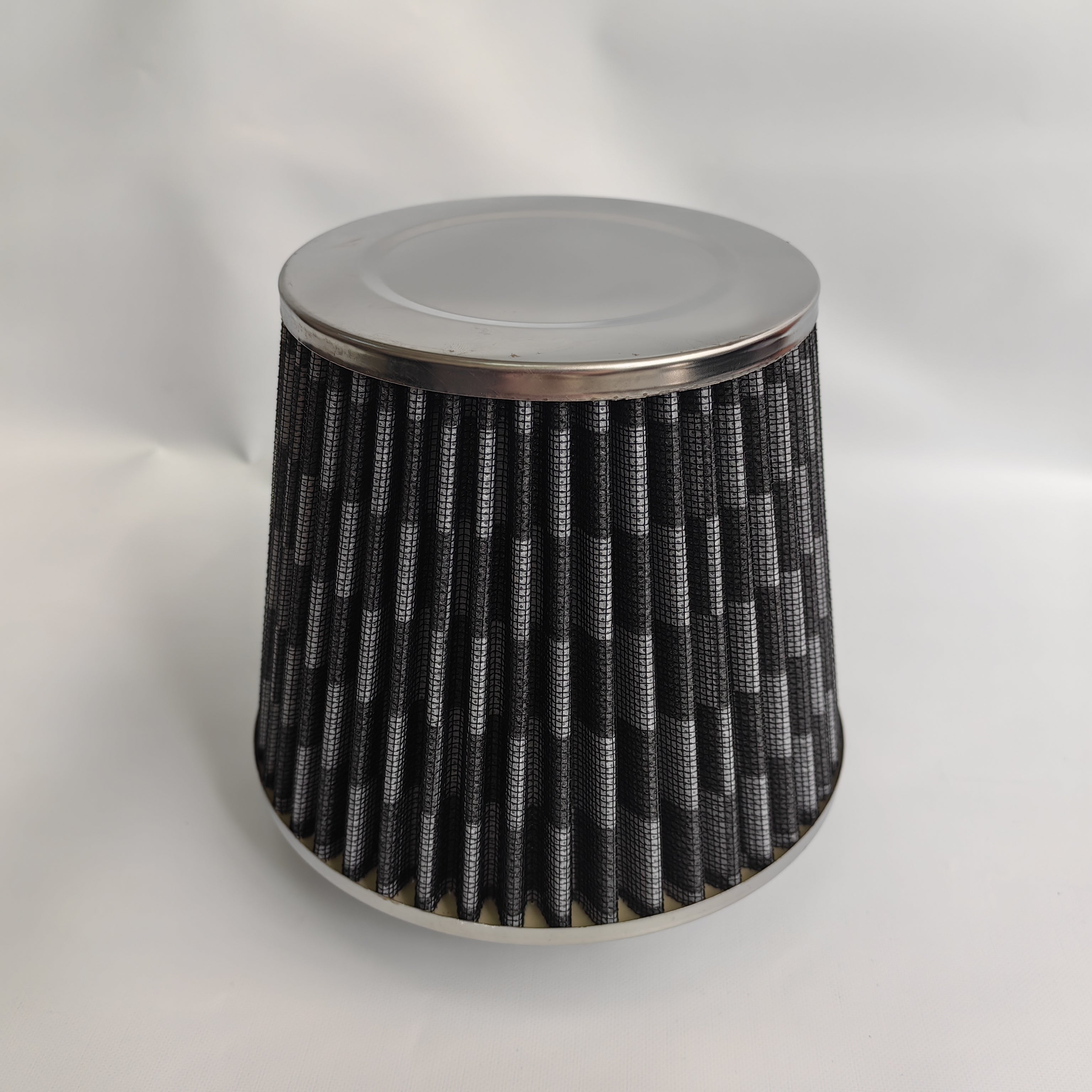 1 Pieza, Filtro De Aire De Malla, Acero Inoxidable, Tela No Tejida, Material De Manga De Goma, Aire Limpio Y Transparente, Adecuado Para Filtrar Gases En Automóviles, Cocinas, Baños, Etc