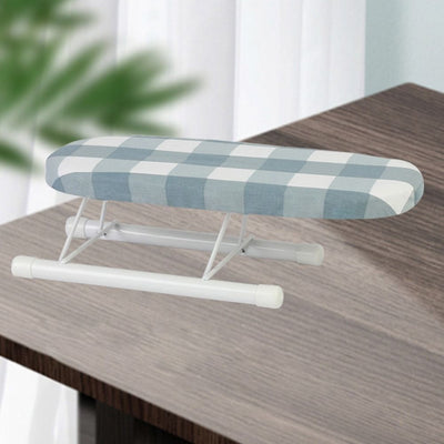 1 pieza de tabla de planchar ligera - Portátil, plegable, resistente al calor, cubierta de escritorio que ahorra espacio para planchar ropa, estilos de cuadros y flores, ideal para uso en casa y viajes, accesorio de planchado para viajes | Tabla de planc