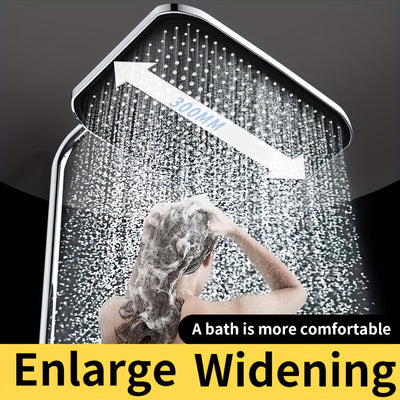 1 cabezal de ducha de alta presión, cabezal superior, rociador grande para ducha, cabezal único con presión, cabezal de ducha tipo loto para baño, accesorios para baño