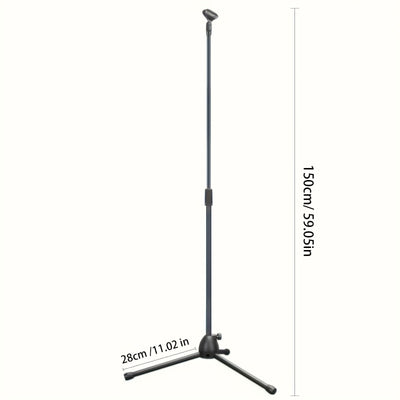 Soportes de micrófono y micrófonos con patas plegables y trípodes ideales para estudios, karaoke, shows en vivo de DJ y conferencias