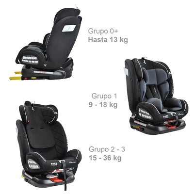 SILLA CARRO BEBÉ EOS 360° GRIS PREMIUM BABY