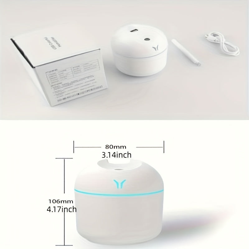 Humidificador de Aire con Difusor de Aroma Lindo y Luz Nocturna, Niebla Fría para Dormitorio, Hogar, Coche, Plantas, Purificador, Humidificador y Ambientador de Habitación