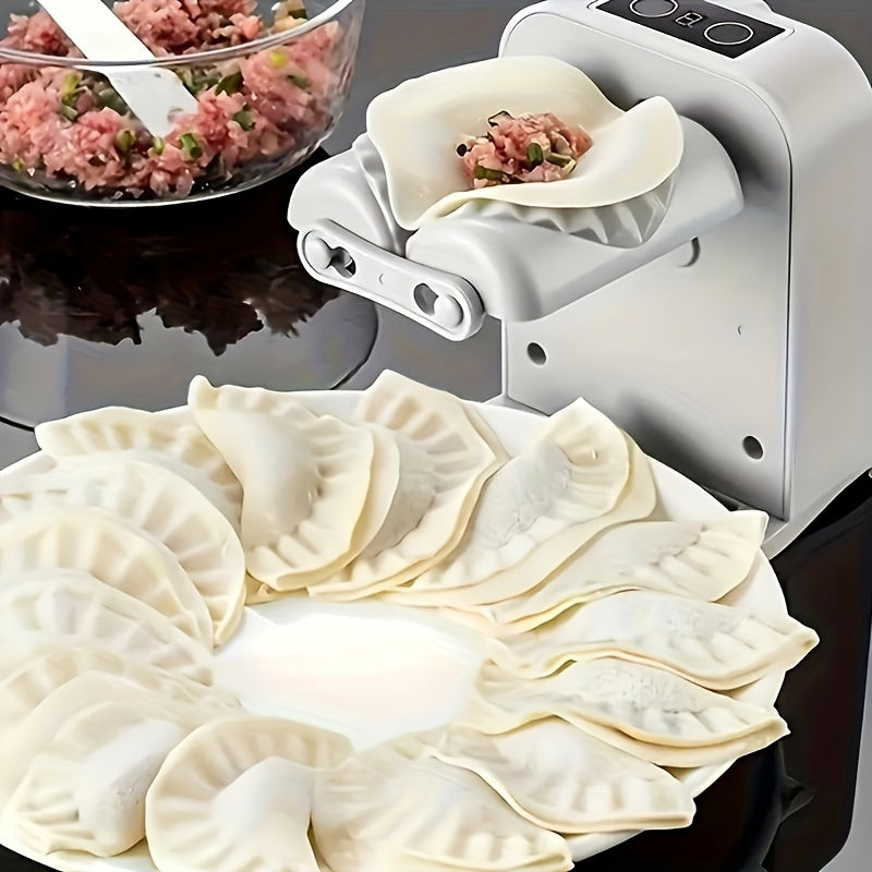 Máquina eléctrica para hacer empanadillas - 1 unidad, 2023 USB recargable automática para presionar masa, herramienta para moldear empanadillas y tartas caseras, material PP, batería de polímero de 600 mAh, hace 1500 empanadillas por carga, artilugio de