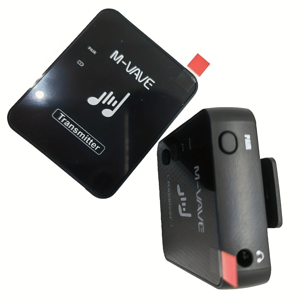 Sistema de Auriculares Inalámbricos M-VAVE WP-10 - 2.4G, Recargable por USB, Baja Latencia, Calidad de Sonido Sin Pérdidas, Grabación Estéreo, Compatible con Hasta 5 Dispositivos