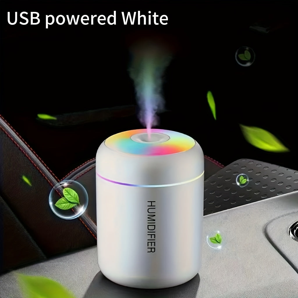 1 Humidificador de color cambia con alimentación USB - Crea un ambiente relajante con aire refrescante y purifica tu habitación, adecuado para el hogar, dormitorio, decoración de sala de estar, humidificador de dormitorio | Regalo de Día del Padre, Día d