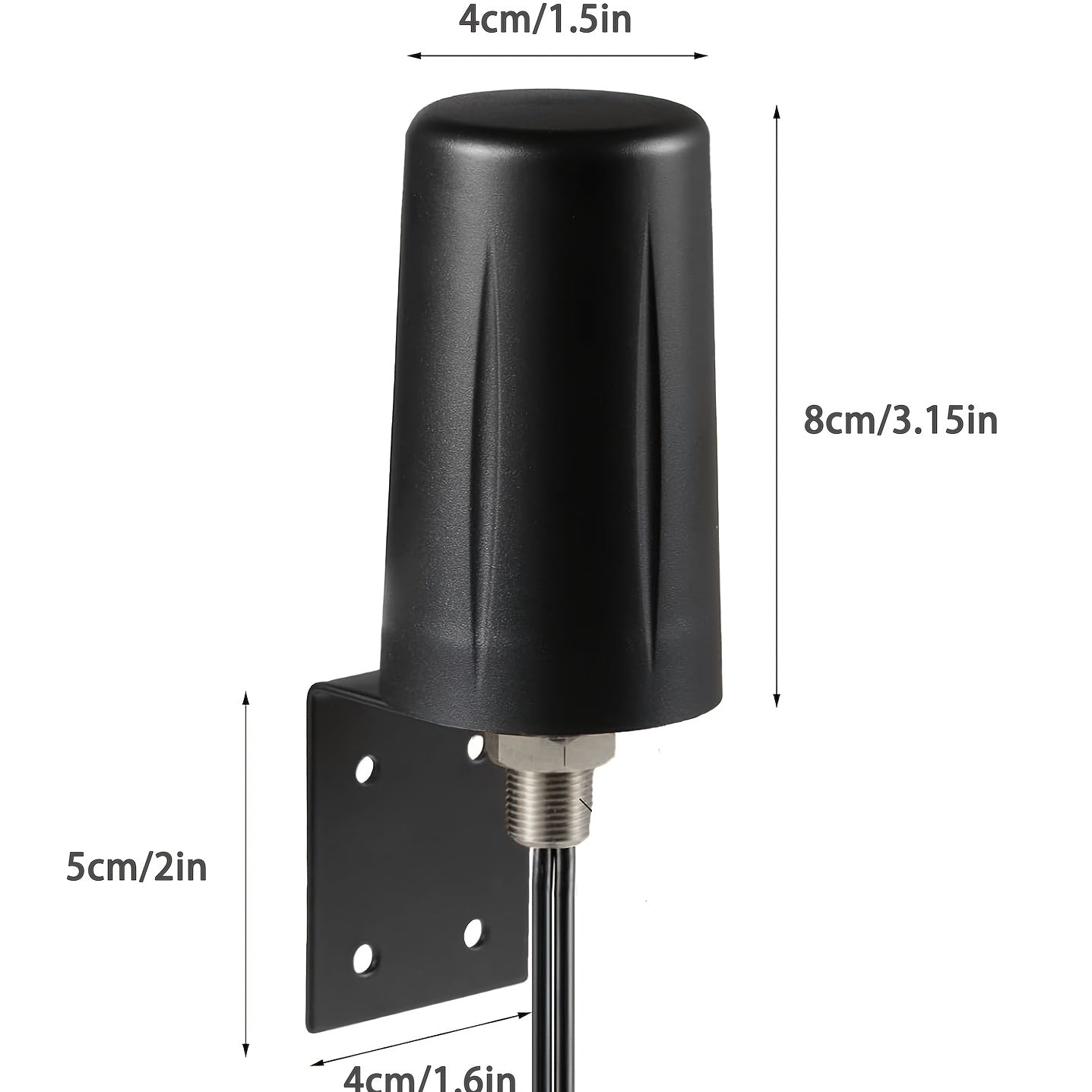 Antena MIMO 2x2 para 5G/ 4G/ LTE, para uso al aire libre, compatible con Verizon, AT&T, T-Mobile y Sprint. Ideal para ruteadores 4G LTE, puertas de enlace, módems celulares y cámaras de senderismo. Incluye cable coaxial de 10 pies, montaje en pared y con