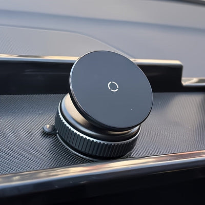 Soporte para teléfono con ventosa de vacío, giratorio 360°, diseño magnético de doble cara sin adhesivo, plegable telescópico, ideal para coche y hogar, efecto óptimo del anillo magnético
