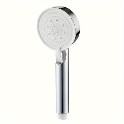 1PC de cabeza de ducha de alta presión multifunción con 5 modos de spray, incluyendo lluvia y masaje, acoplamiento universal fácil de instalar para baño, accesorio de ducha de alto rendimiento sin batería ni fuente de alimentación