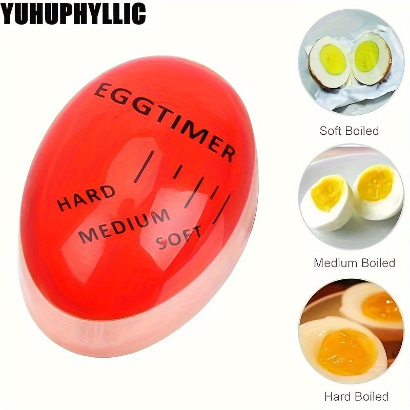 Temporizador de Huevo Yuhuphyllic de 1 pieza con Indicador Cambiante de Color para Huevos Duros y Blandos Perfectamente Cocidos - Gadget de Cocina, No Requiere Pilas