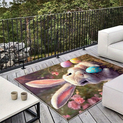 Alfombra de Terciopelo Floral 852gsm para Exteriores – Diseño Moderno y Minimalista, Antideslizante y Fácil de Limpiar, Ideal para Áreas con Alto Tráfico, Lavable a Máquina con Base Antideslizante, Elegancia Francesa de Pelo Bajo