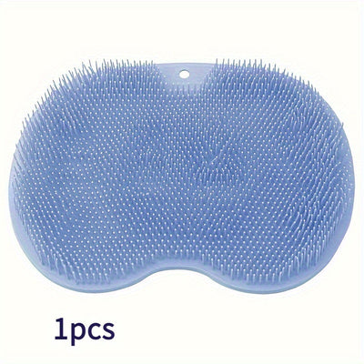 Alfombrilla de Masaje de Silicona Rosa para Bañera y Ducha - Fregador de Pies y Espalda Montado en la Pared con Ventosas Antideslizantes, Cepillo Corporal Exfoliante para Limpieza Profunda y Relajación, Sin Necesidad de Pilas, Accesorio para Bañera | Sup