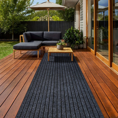 1pc Alfombrilla Antideslizante para Cocina con Base de Goma - Fácil de Limpiar, Tapete de PVC Duradero para Entrada, Dormitorio y Oficina - Diseño Rectangular Rayado, Alta Calidad & Ideal para Cocinas Modernas, Cubierta Decorativa para Suelo
