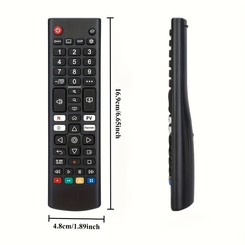 Control remoto universal de reemplazo para televisores inteligentes LG - Compatible con series OLED, UHD, QNED y NanoCell (UP70-UP87, OLED A1-G2, QNED 80-99, Nano 55-99, UQ9000-UQ8000), carga con batería o USB, sin componentes electrónicos, tarjeta madre