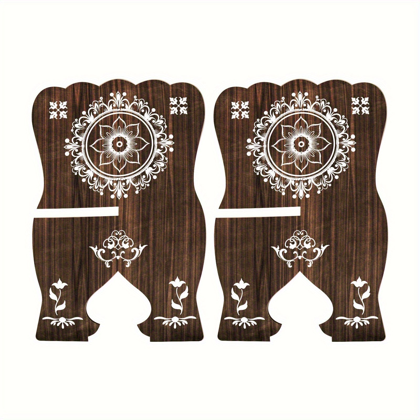 Estantería Islámica - Elegante Soporte Plegable de Madera con Tallados Florales y Geométricos, Perfecto para el Corán, la Biblia y Revistas, Regalo Ideal para Ramadán y Festividades Musulmanas | Exquisita Carpintería | Portabooks Duradero