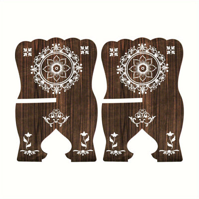 Estantería Islámica - Elegante Soporte Plegable de Madera con Tallados Florales y Geométricos, Perfecto para el Corán, la Biblia y Revistas, Regalo Ideal para Ramadán y Festividades Musulmanas | Exquisita Carpintería | Portabooks Duradero